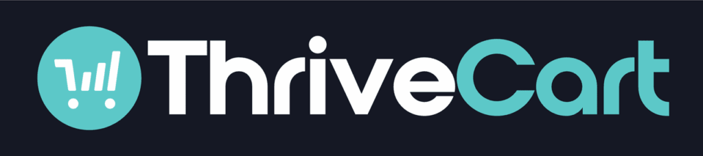 ThriveCart logo with dark background